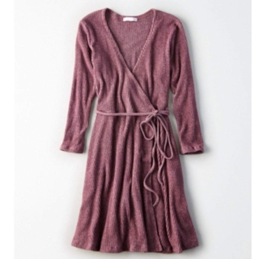 🍋2 for $10🍋 Don’t Ask Why Wrap Dress by AEO. One sz fits most.